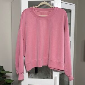 Lululemon Pink Softstreme Perfectly Oversized Crew